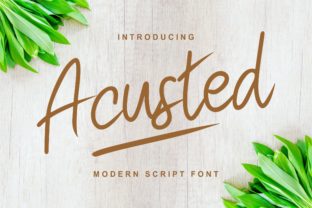 Bring Your Craft Projects to Life with Acusted Font