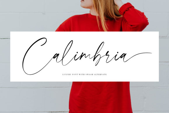Calimbria: A Versatile Script Font for Crafters and Makers