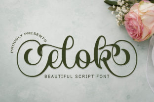 Elok: A Stylish Script Font for Editorial Design