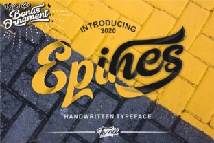 Epines: A Handwritten Font for Makers and Creators
