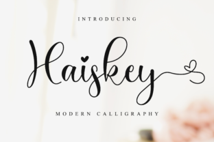 Haiskey: A Hand-Lettered Font for Editorial Elegance
