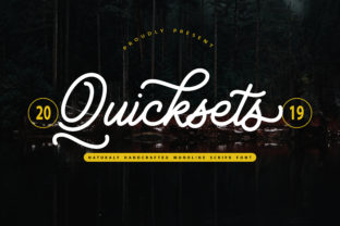 QuickSets: A Charming Script Font for Makers