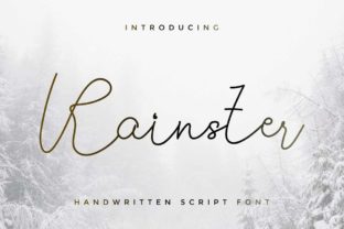 Rainster: A Handwritten Font for Elegant Editorial Design