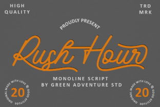 Rush Hour: A Bold Script for Modern Brands