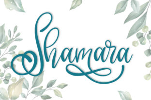 Shamara: A Beautiful Script Font for Crafters and Creators