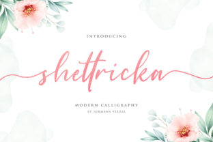 Shettricka: A Script Font for Elegant Editorial Design