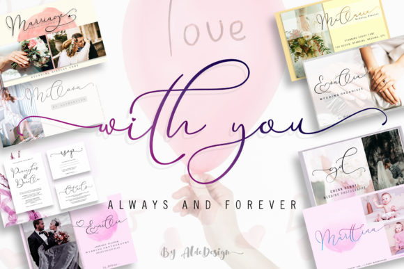 With You: A Handwritten Font for Craft and Product Design